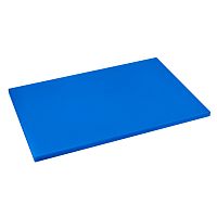 Доска разделочная 600х400мм h18мм, полиэтилен, цвет синий